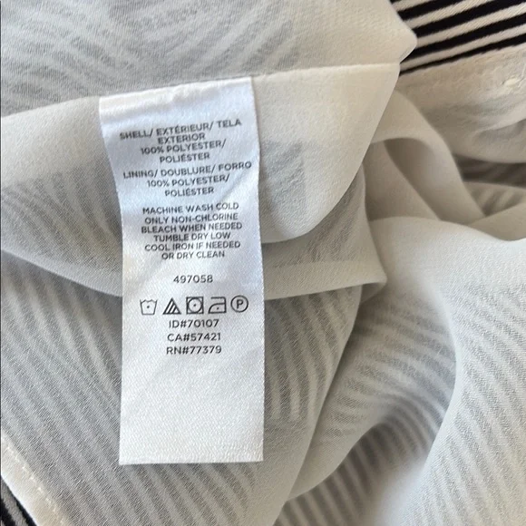 LOFT Black and White Striped Camisole - Picture 4 of 4